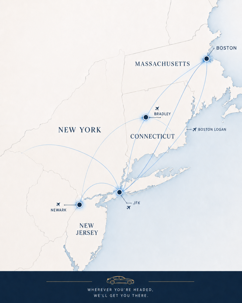 Zaby Ride Luxury service areas in Connecticut New York New Jersey and Boston